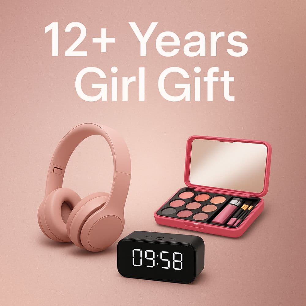 Bluetooth headphones, LED desk clock, and teen girl makeup kit – birthday gifts for 12+ year old girls from Motumal Giftwala Ranchi