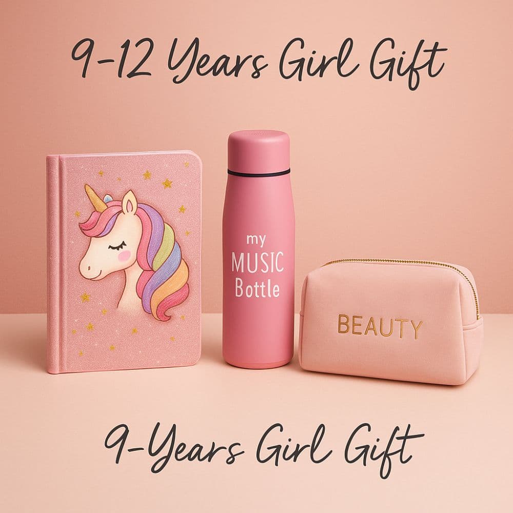LED diary, Bluetooth bottle, and beauty pouch gift combo for 9–12 year old girls – stylish birthday gifts by Motumal Giftwala Ranchi