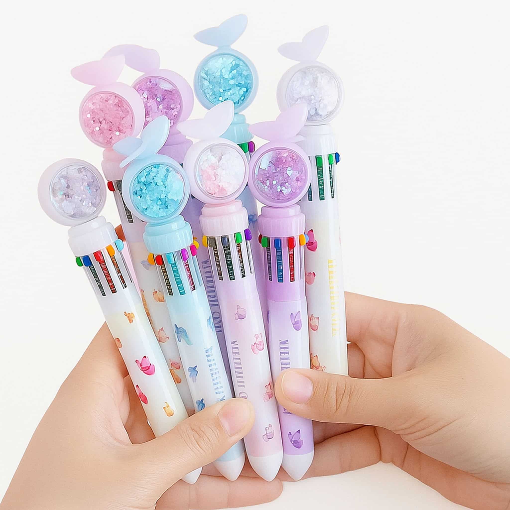 Fun and quirky stationery set with cartoon pens and highlighters for school use | Motumal Giftwala