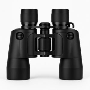 Black high-power binoculars with 60x zoom for long-distance outdoor viewing