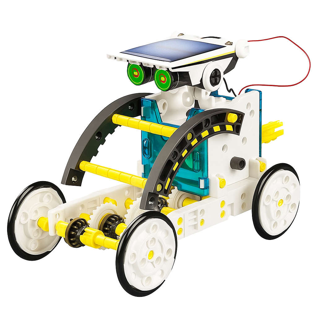 DIY Solar Powered Robotics Kit for Kids – 13 in 1 STEM Learning Toy with No Battery Required