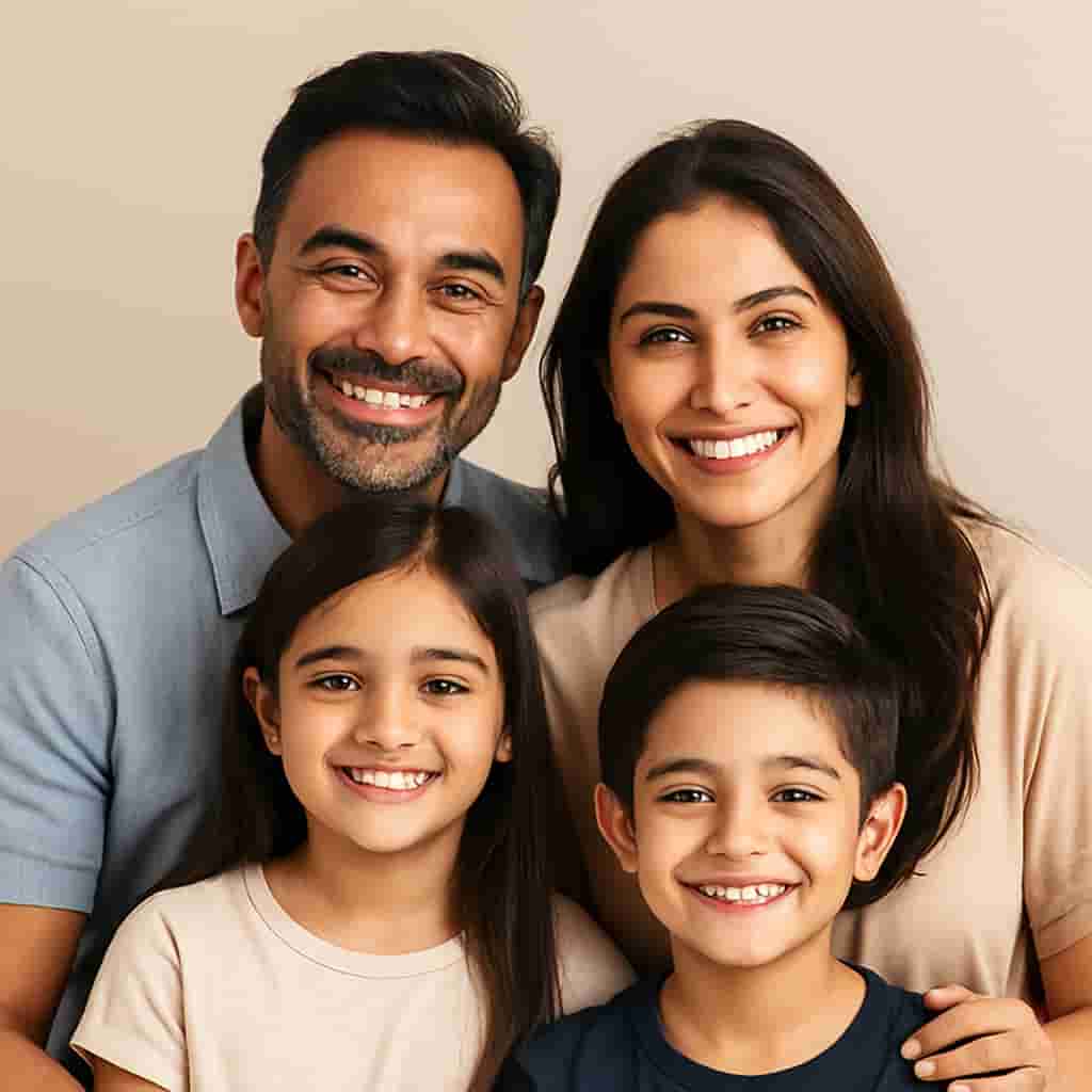 Happy family celebrating International Family Day with thoughtful gifts from Motumal Giftwala in Ranchi