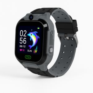  Kids Smartwatch with Touchscreen, Camera, SIM Support and GPS in Black-Grey – Motumal Giftwala