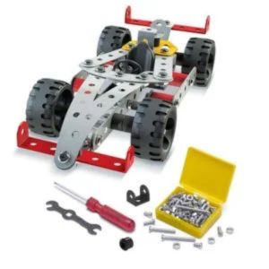 Mechano-style DIY metal racing car toy with tools – for kids in Ranchi