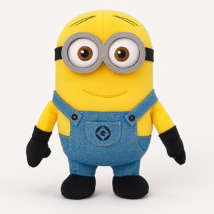 Minion Yellow Soft Plush Toy for Kids Wearing Blue Overalls – Motumal Giftwala