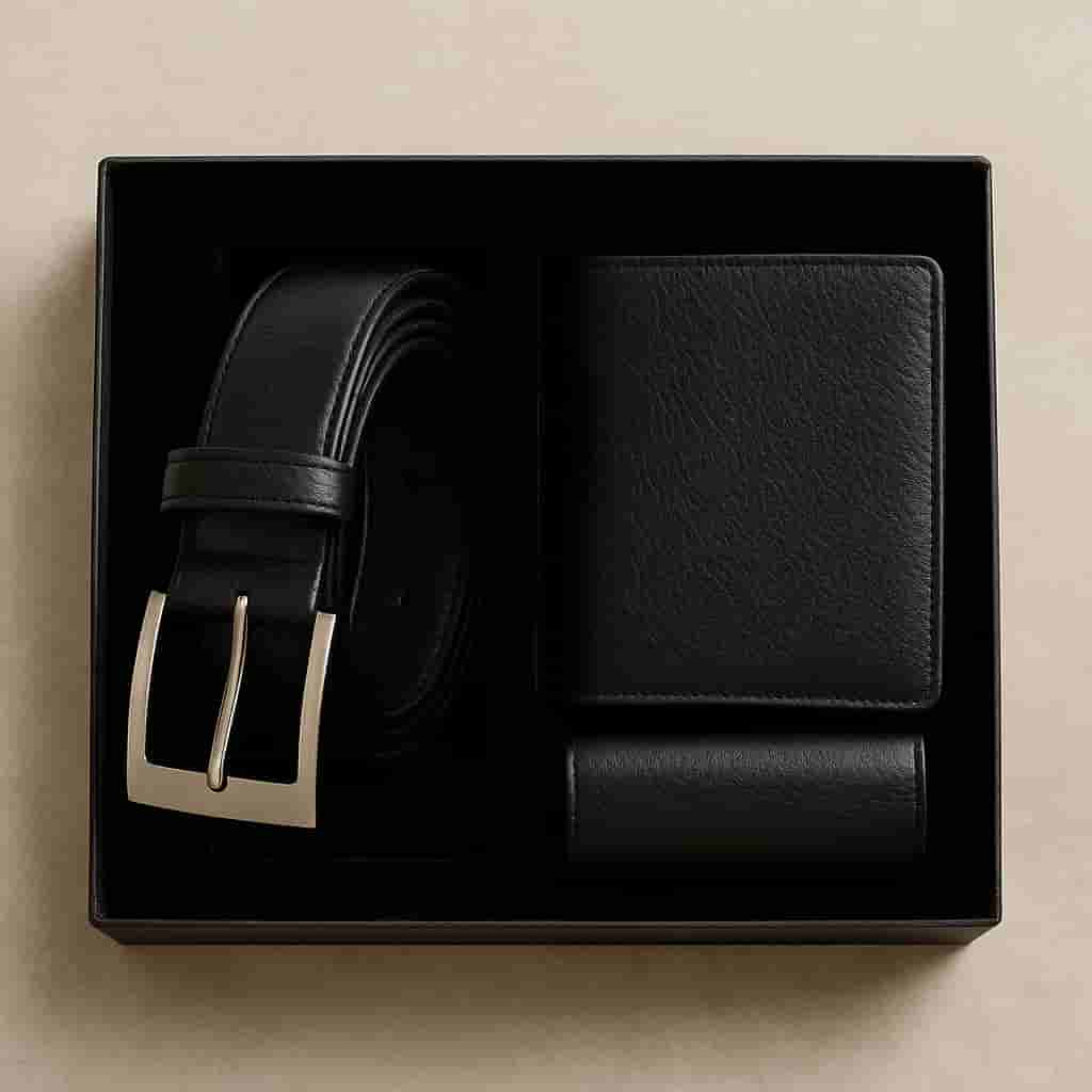 Motumal Giftwala premium belt gift set with elegant leather belt and stylish packaging — perfect corporate or festive gift choice in Ranchi with same-day delivery.