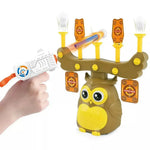 2-in-1 Electronic Owl Target Toy Moving Shooting Game Motumal-motumal