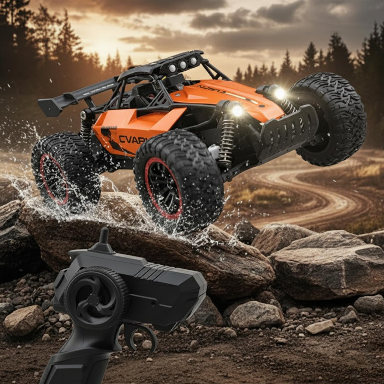 2.4GHz High-Speed Off-Road RC Car LED Light Bar Motumal-motumal