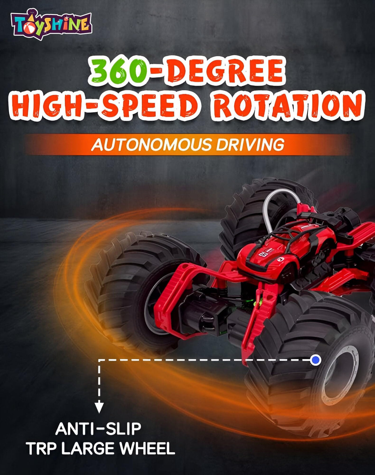 2.4GHz RC Drift Car Booster Spray LED Lights Motumal-motumal