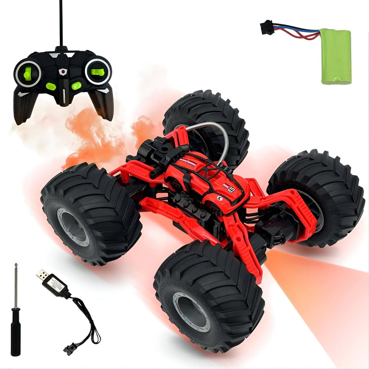 2.4GHz RC Drift Car Booster Spray LED Lights Motumal-motumal