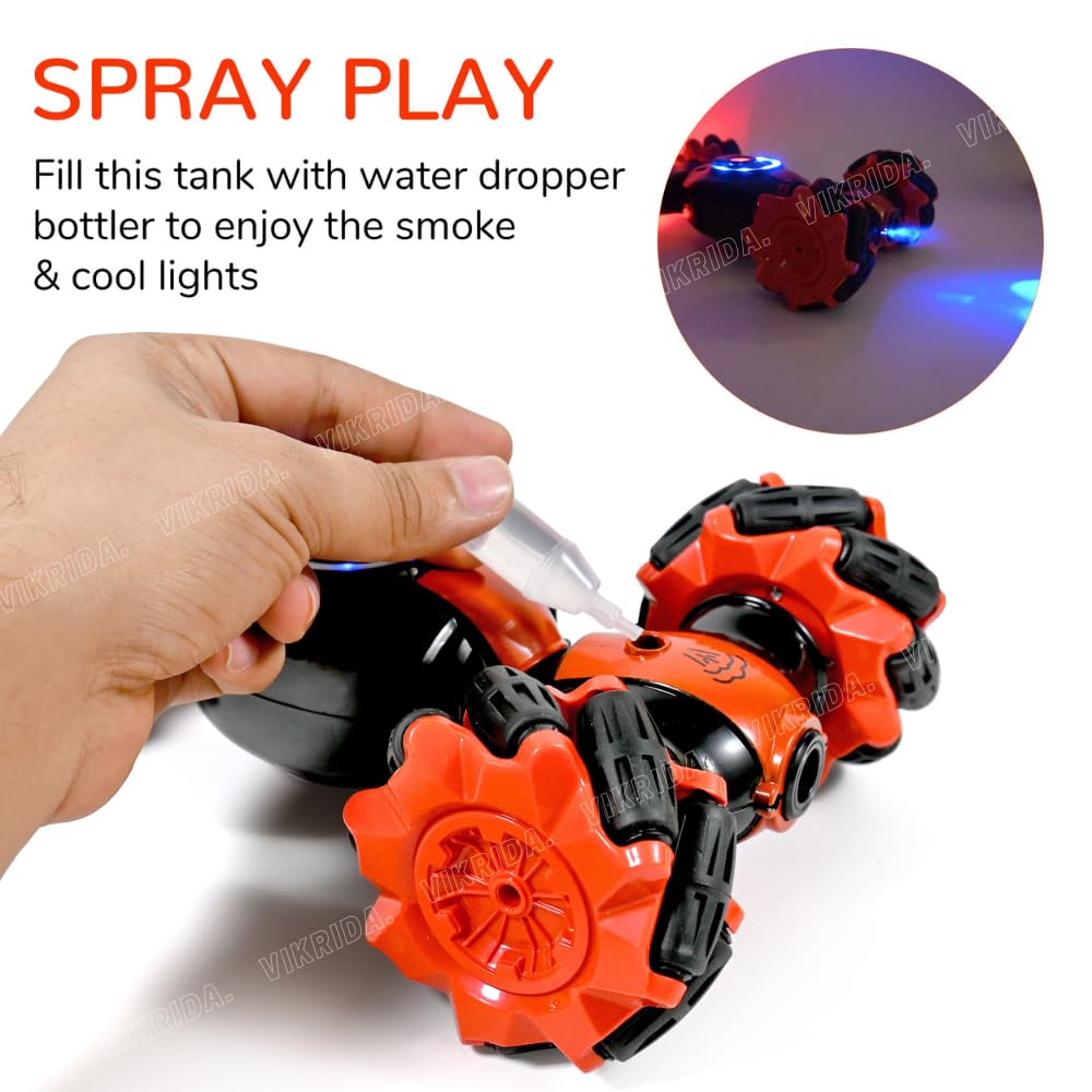 360 Gesture Sensing RC Stunt Car Smoke Lights Motumal-motumal