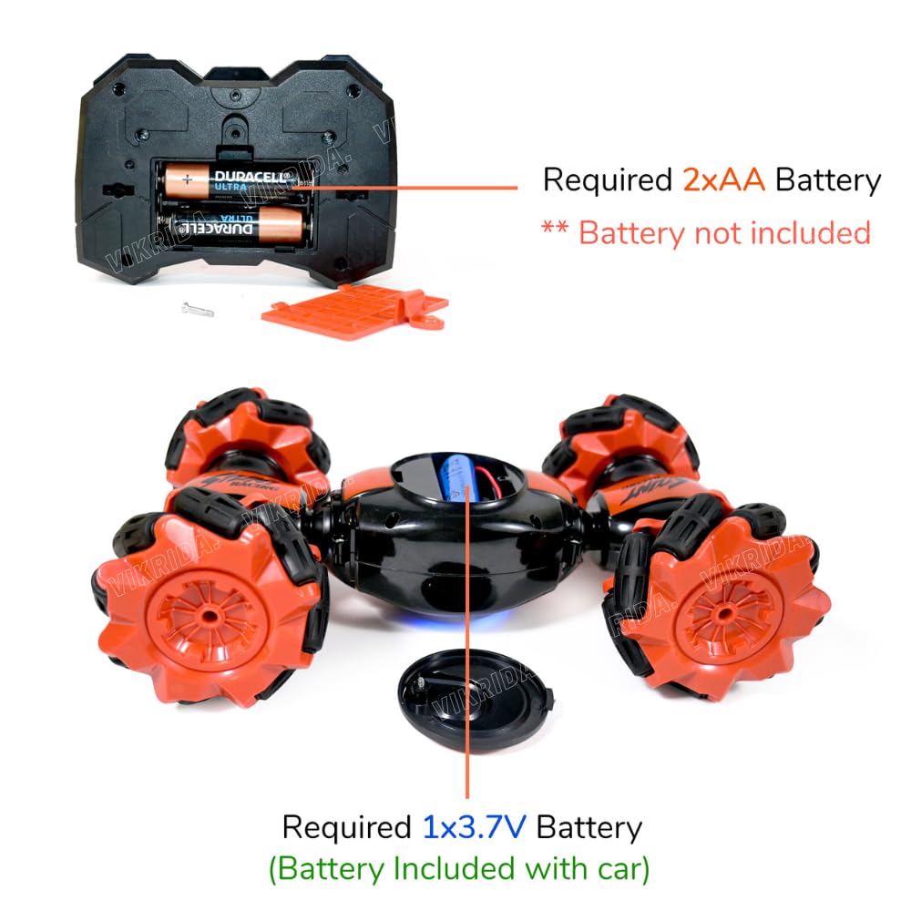 360 Gesture Sensing RC Stunt Car Smoke Lights Motumal-motumal