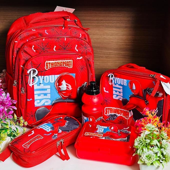 5 In 1 School Backpack Reflective Strips Durable Design Motumal-motumal