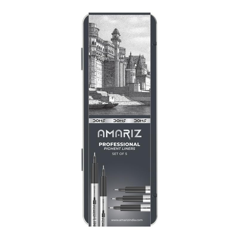 Amariz professional pigment liners set on a white background