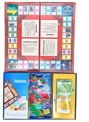 Board game components including cards, dice, and game pieces on a white background