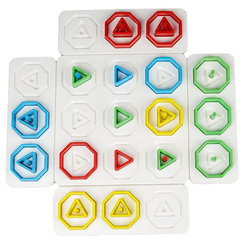 Set of colorful geometric silicone ice cube trays on a white background