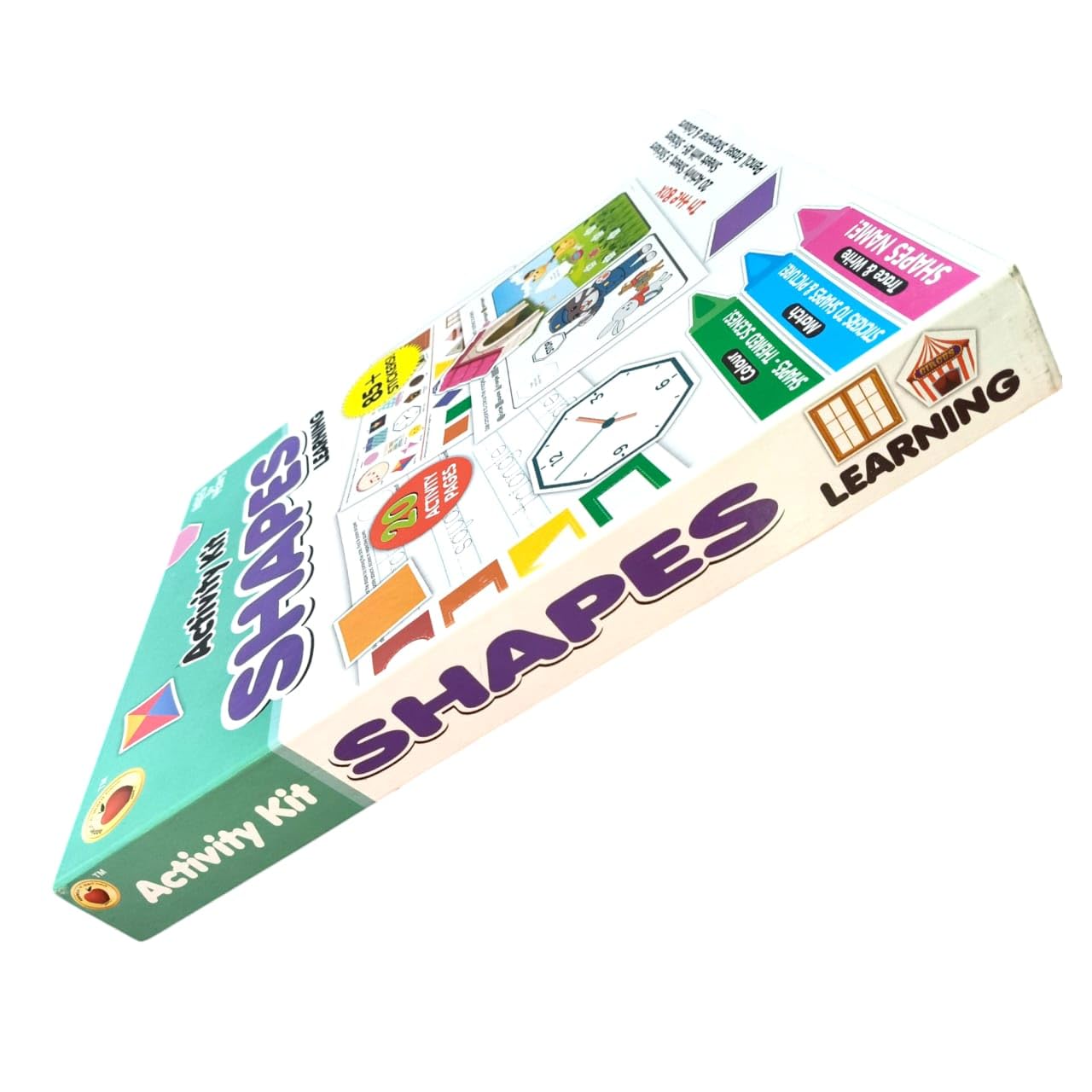 Shapes learning activity kit on a white background