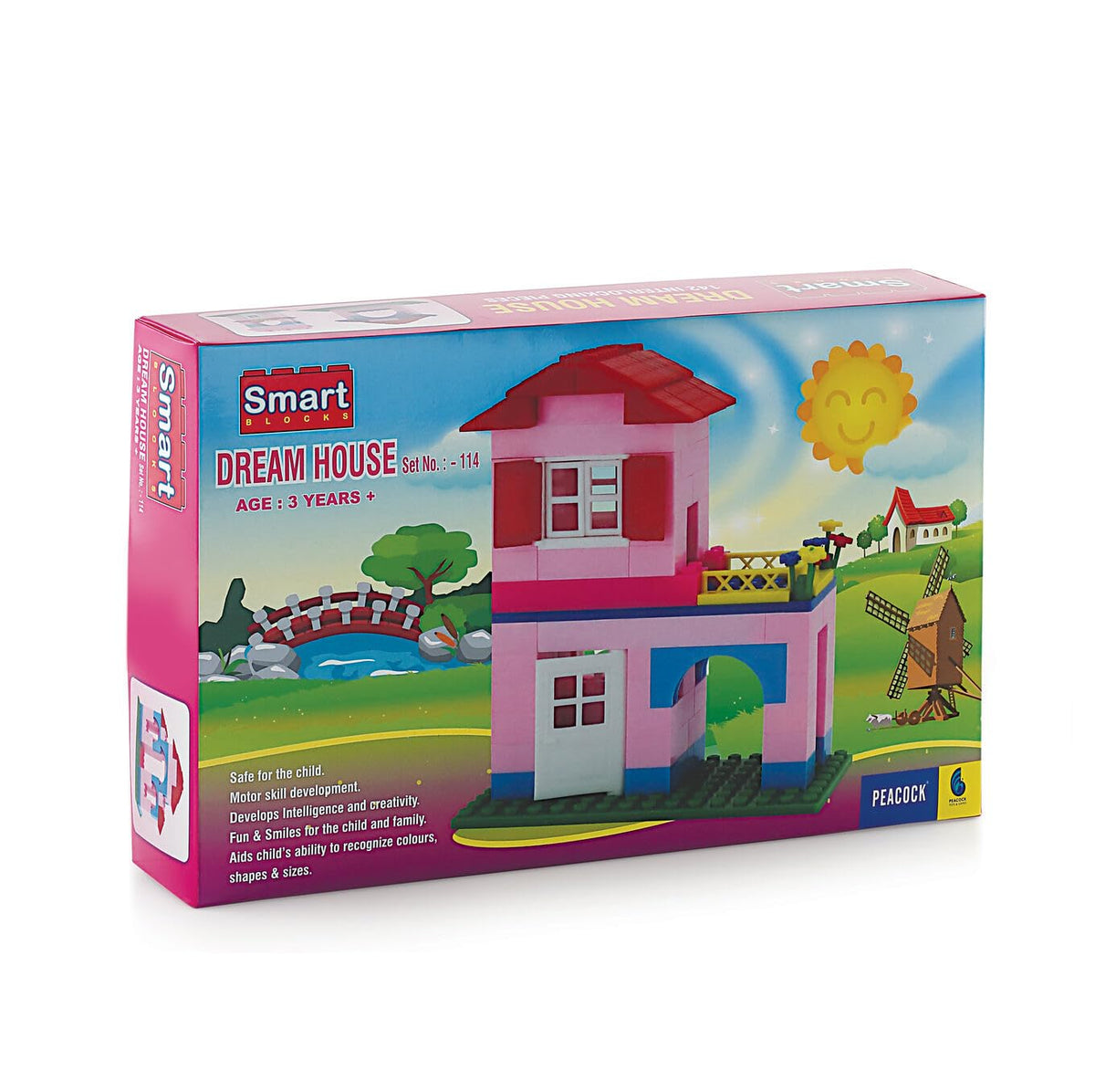 Box of Smart Dream House toy set with colorful packaging