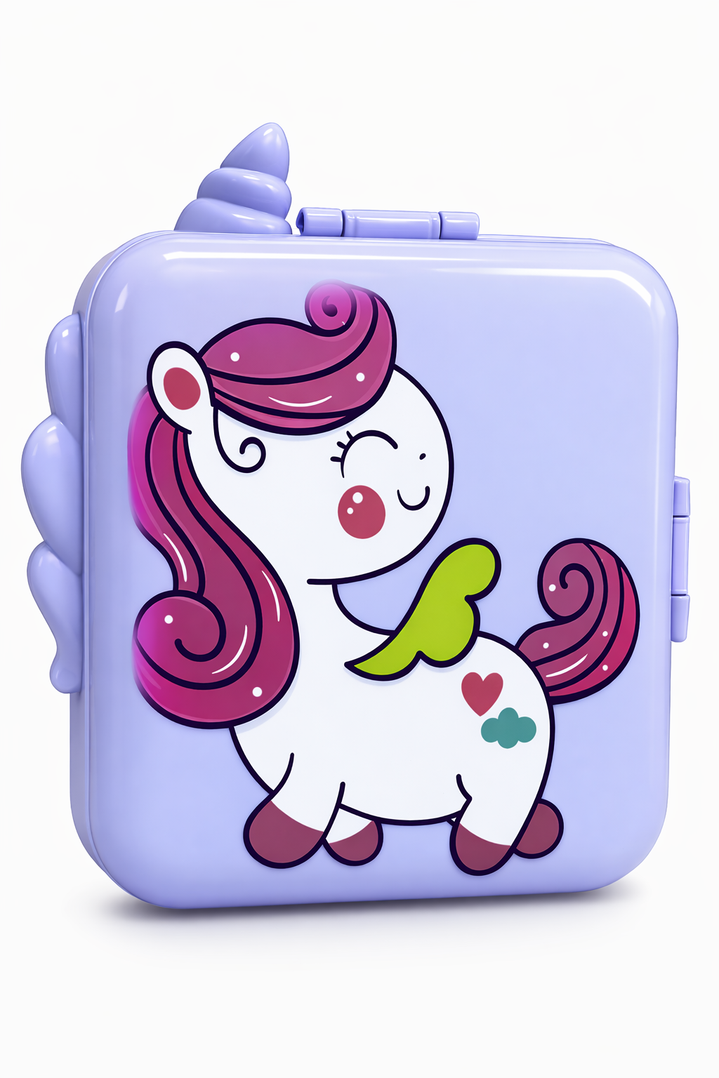 Pastel Unicorn Organizer Box Kids Toy Storage Case Motumal-motumal