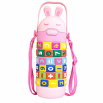 Bunny-themed educational water bottle

