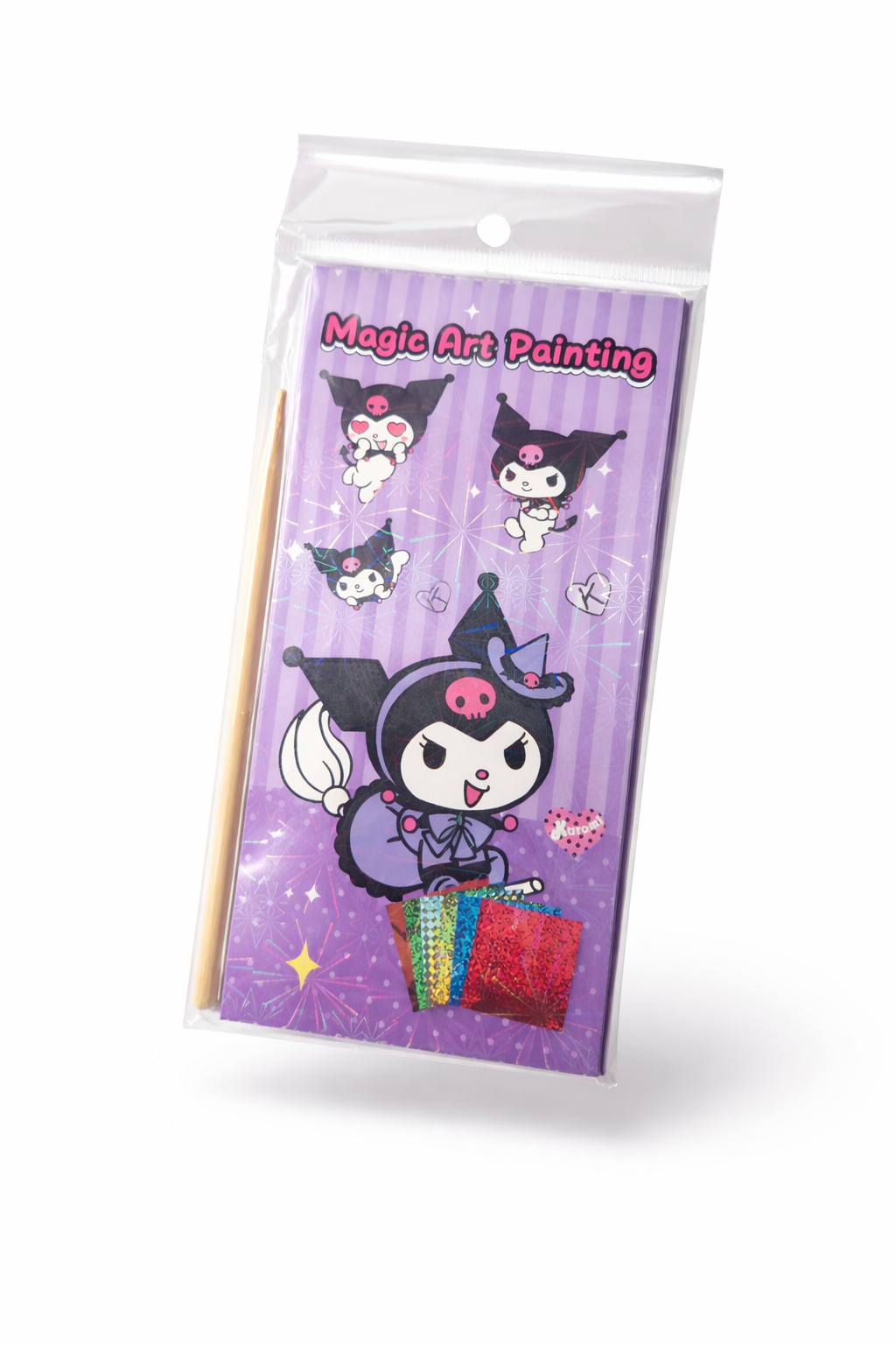 Packaged Magic Art Painting set with cartoon character design on a white background