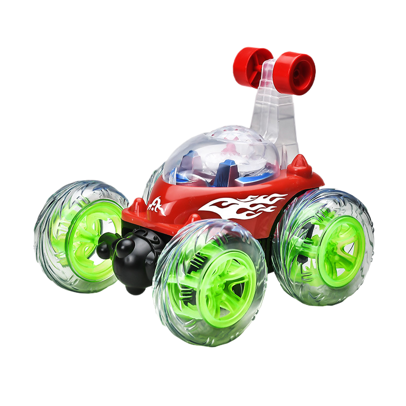 Hit Tip Car Children’s Remote Control Tumbling Stunt Car with Sound & Light – 360° Rotating RC Toy for Boys & Girls