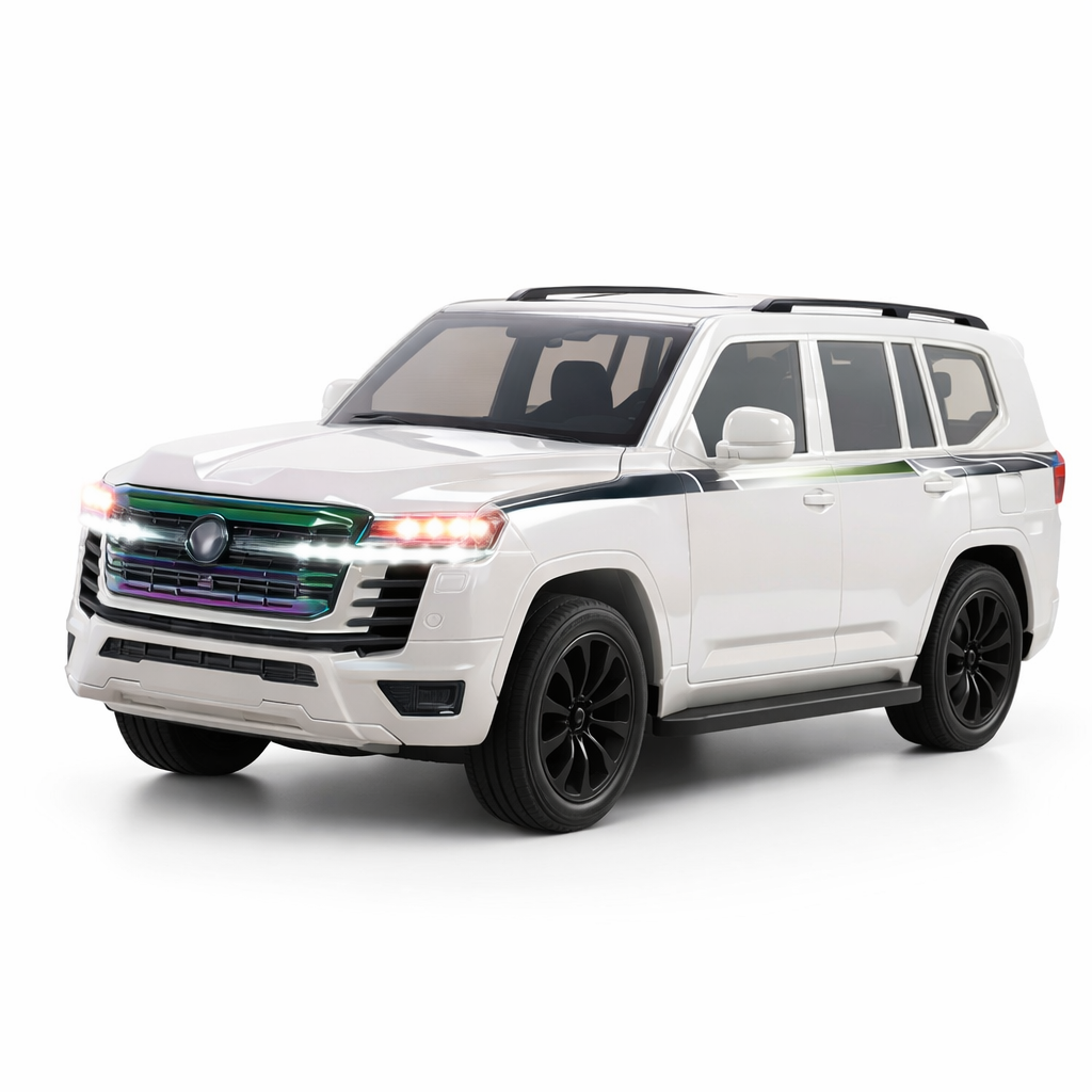 White SUV on a white background