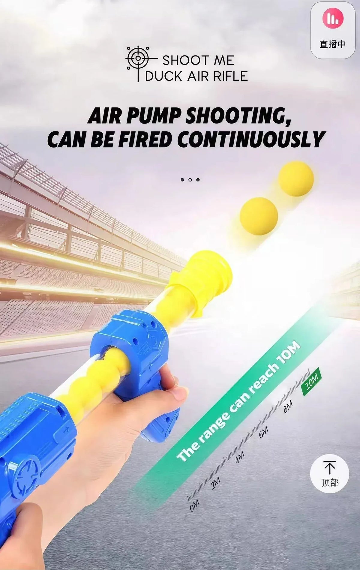 Air Powered Soft Bullet Target Game Toy Cup Motumal-motumal
