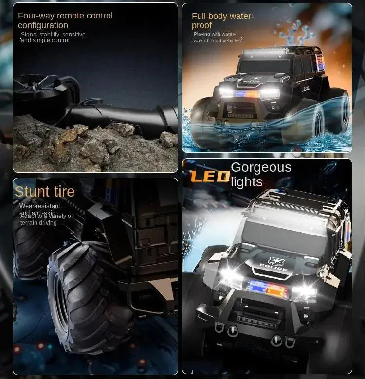 Amphibious RC Car Scale Waterproof 4WD Offroad Motumal-motumal