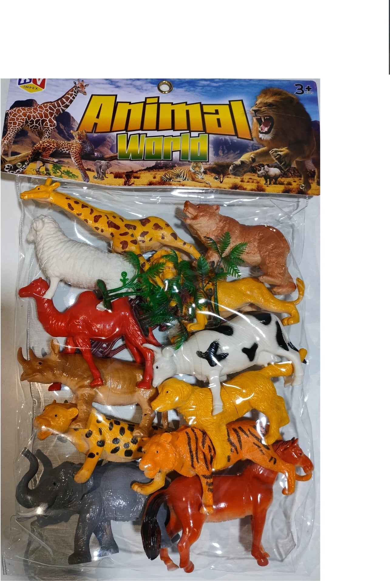 Animal World Colorful Plastic Toy Animals Collection Motumal-motumal