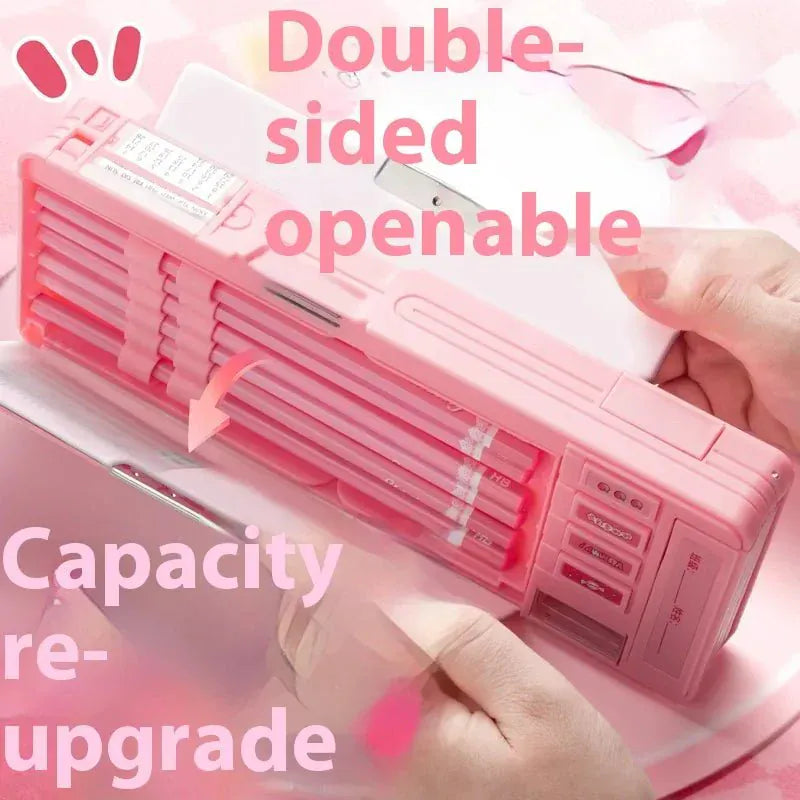 Automatic Pencil Case Deformation Large Capacity Storage Motumal-motumal