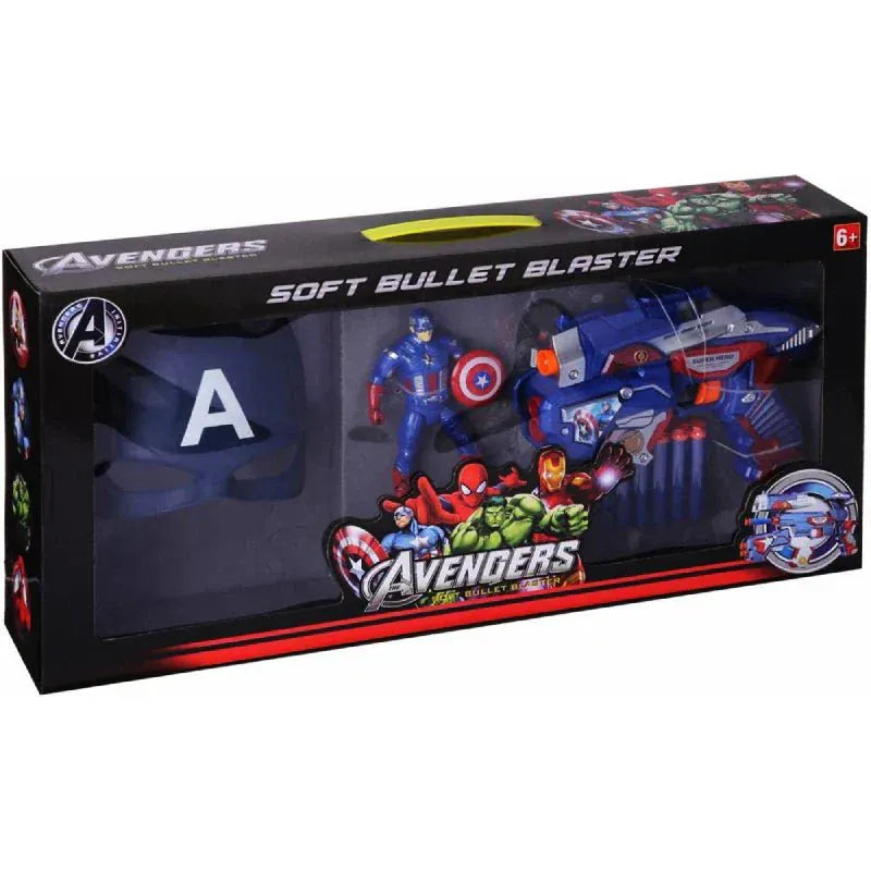 Avengers Blaze Storm Soft Bullet Gun Toy Foam Darts Motumal-motumal