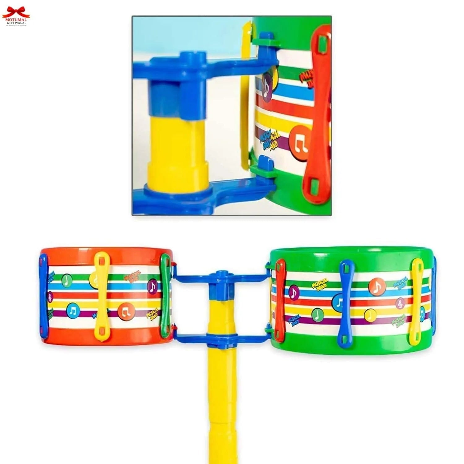 AVIS Jazz Drum Kit Kids Brightly Colored Musical Toy Motumal-motumal