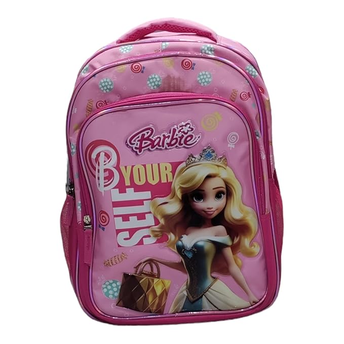 Barbie 5in1 Pink School Backpack Lunch Box Water Bottle Motumal-motumal
