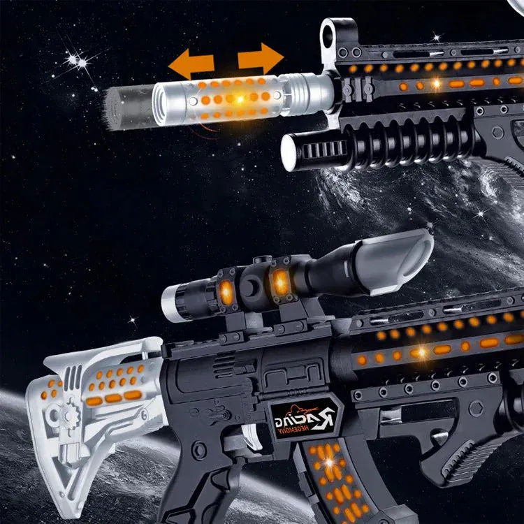Battery Operated Flash Gun Toy Light Sound Effects Motumal-motumal