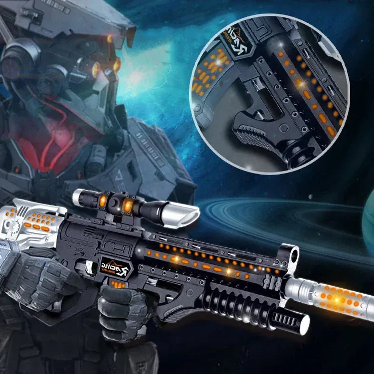 Battery Operated Flash Gun Toy Light Sound Effects Motumal-motumal