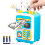 Bear Coded Lock Piggy Bank Colorful Beads Kids Gift Motumal-motumal