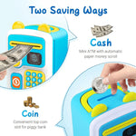 Bear Coded Lock Piggy Bank Colorful Beads Kids Gift Motumal-motumal