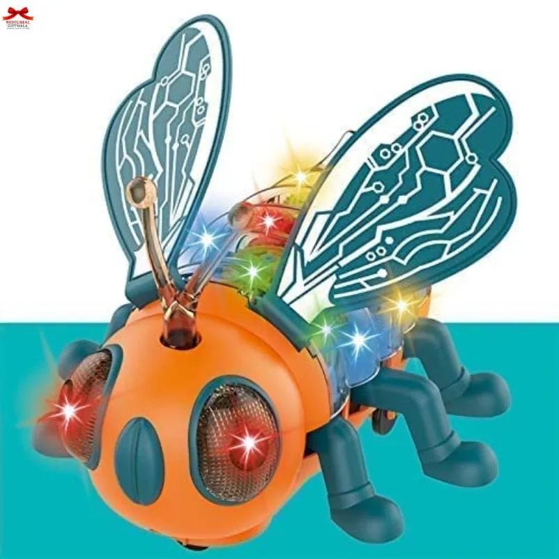 Bee Cogs Lights Musical Crawling Toy Flashing Colors Motumal-motumal