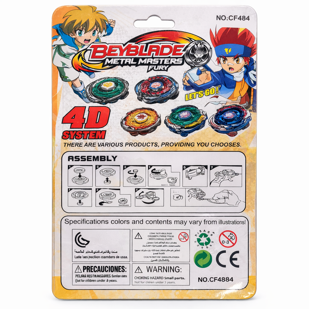 Beyblade Metal Masters Fury Battle Tops Collection-motumal