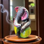 Black Ganesha Idol Modern Abstract Ganpati Green Dhoti Motumal-motumal