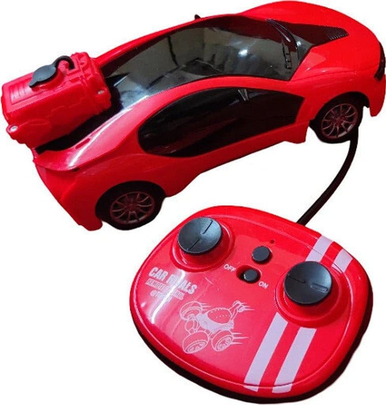 Blaze Red Smoke RC Car LED Lights Mist Spray Racing-motumal