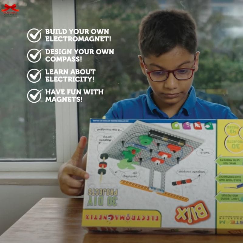 Blix Electromagnetix 30-in-1 STEM Educational Kit Motumal-motumal