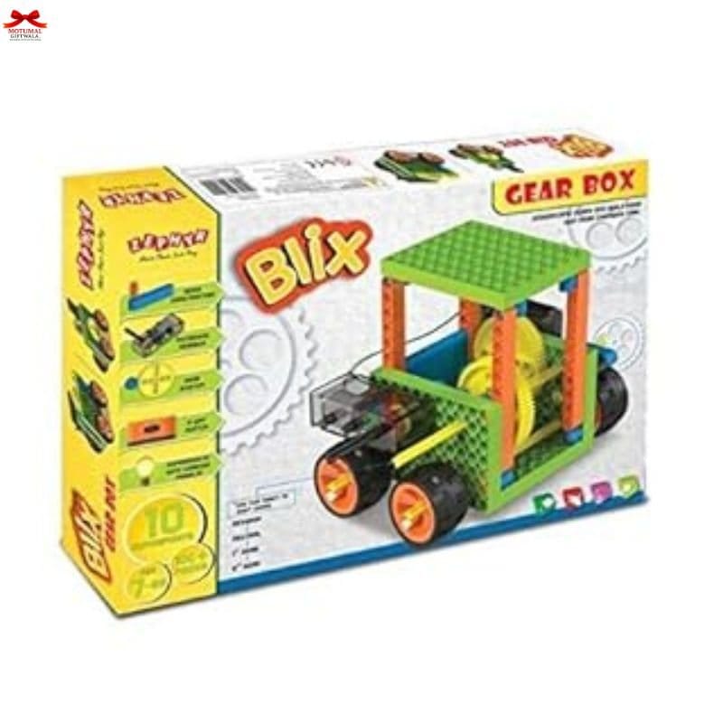 Blix Gear Box Motorised Construction Toy STEM Educational Gift Motumal-motumal