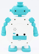 Blue Robot Alarm Clock Kids Moving Hands Design Motumal-motumal