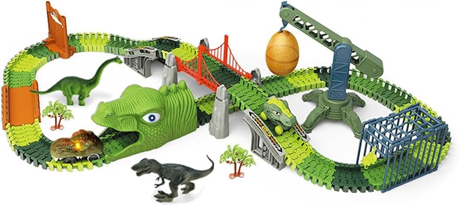 Brain Brick Railroad Dinosaur Building Blocks Toy Motumal-motumal