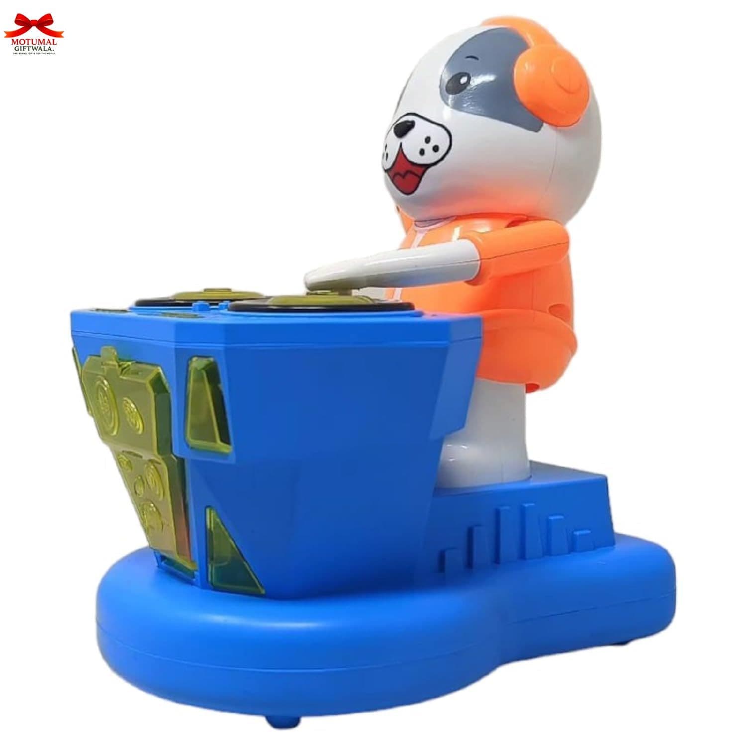 Bright DJ Music Dog Piggy Bank Toy Kids Musical Fun-motumal