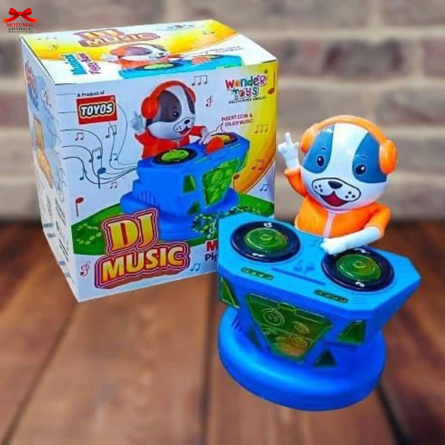 Bright DJ Music Dog Piggy Bank Toy Kids Musical Fun-motumal