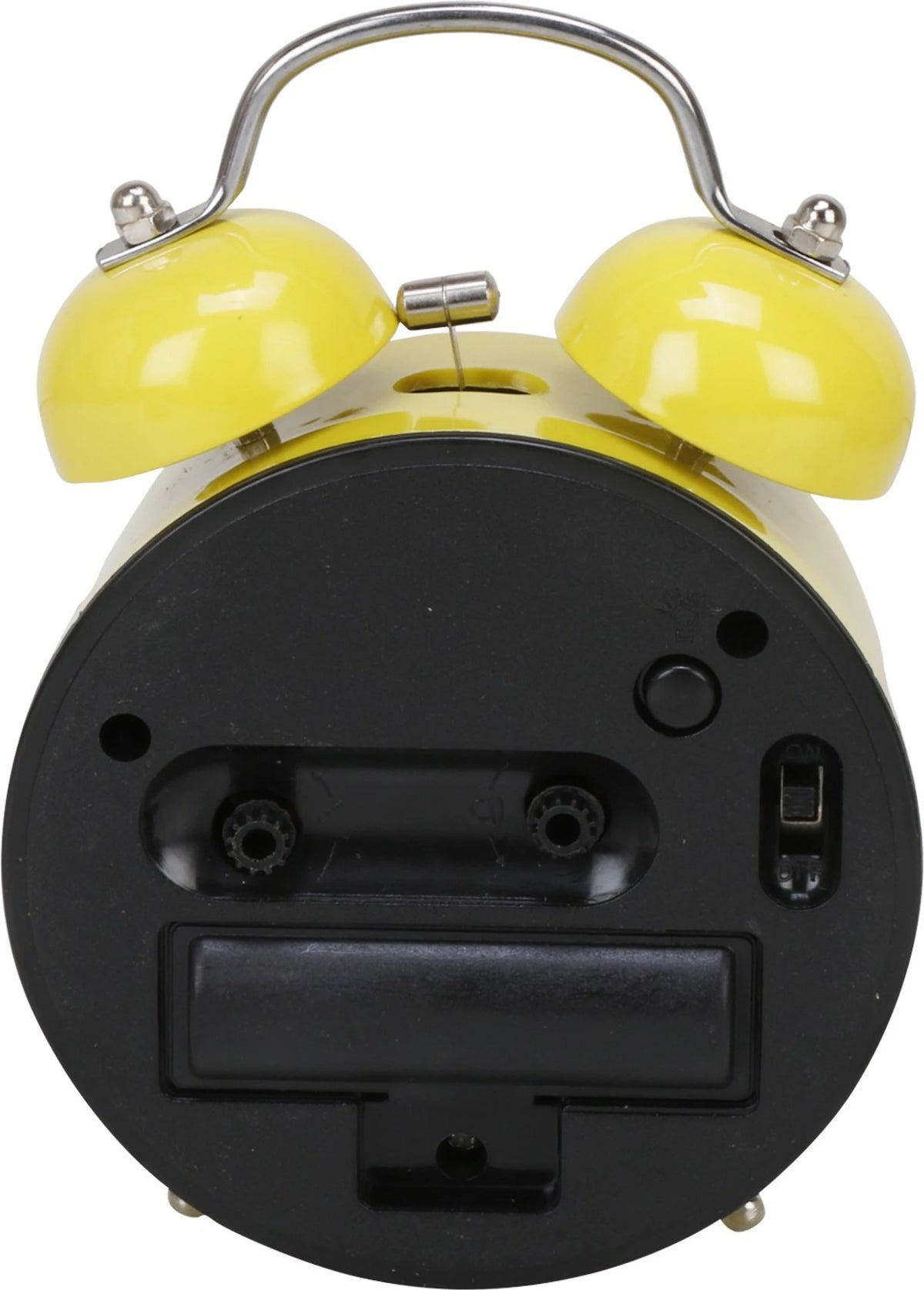 Bright Yellow Smiley Face Twin Bell Alarm Clock Bedroom Motumal-motumal