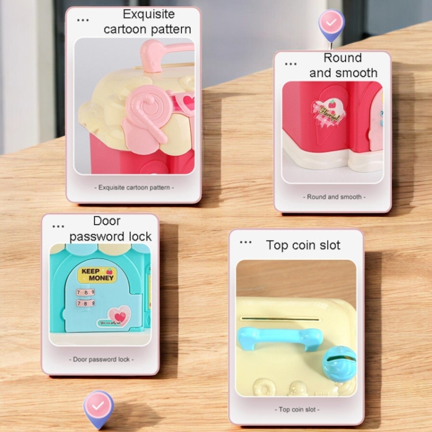 Candy Password Locked Piggy Bank Kids Savings Toy Motumal-motumal